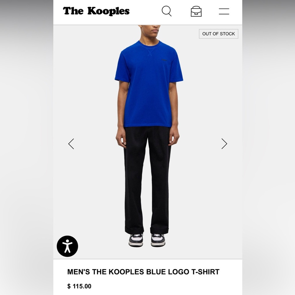 The Kooples Blue Short Sleeve Tee